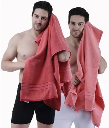 Dollar Cotton Solid 500 -GSM Bath Towel ( Pack of 2 ) - Multicolor - Multicolor