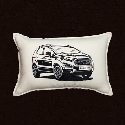 Personalised Number Plate Car Cushion Cover-Ford Ecosport / Set of 2