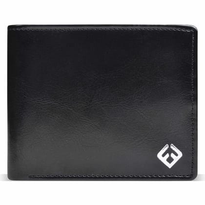 Fendo Kibisis Genuine Vegan Leather Wallet for Men | Durable and Lightweight Wallets for Men | Slim Wallet for Easy Use | 6 Credit Card Slots | 2 CurrencyCompartments | Graphite Black