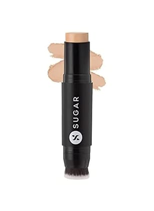 SUGAR Cosmetics - Ace Of Face - Matte Foundation Stick - 35 Frappe (Medium Foundation with Neutral Undertone) - Waterproof, Full Coverage Foundation for Women with Inbuilt Brush - 12 g