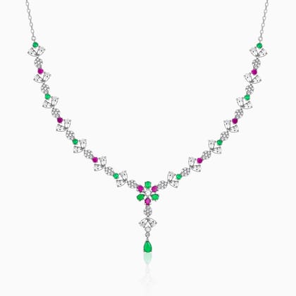 Silver Blooming Floweret Necklace