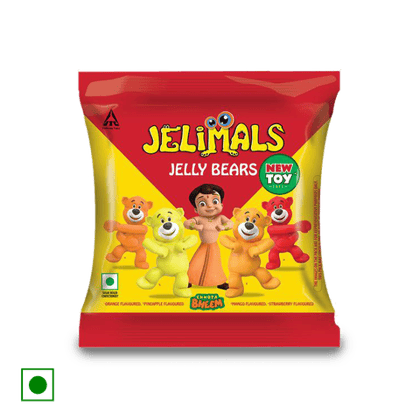 Candyman Jelimals Jelly bears candy, 32.5 gm Pouch