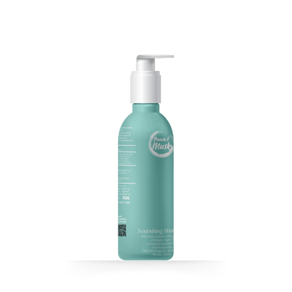 Peach and Musk Nourishing Shampoo 250 ml with Fresh Lavender Oil & Goodness of Argan Oil & Keratin that Nourish the Hair Follicles | Paraben & Sulphate Free