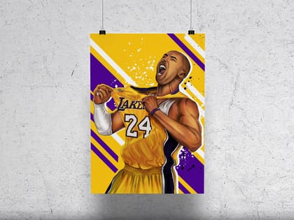 Kobe Bryant 24-A3 ( 12 X 18 inches ) / MATTE POSTER