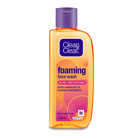 Clean & Clear Foaming Face Wash, 100 ml Bottle