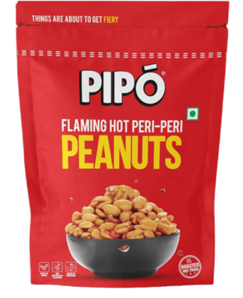 PIPO Roasted Peanuts, Flaming Hot Peri Peri Flavour