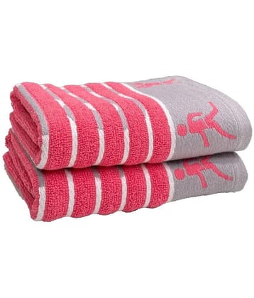 STAMIO - Coral Cotton Hand Towel 40x60 cm ( Pack of 2 ) - Coral