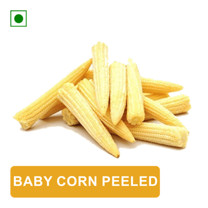 Baby Corn Peeled, 250 gm Packed