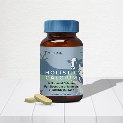 Holistic Calcium Tablets With Vitamin D3 & K2-7 60 Tablets
