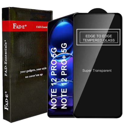FAD-E Edge to Edge Tempered Glass for Redmi Note 12 Pro 5G / Note 12 Pro+ 5G (Transparent)