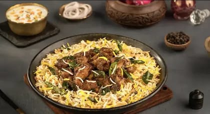 Pepper Paneer Hyderabadi Biryani __ Serves-1