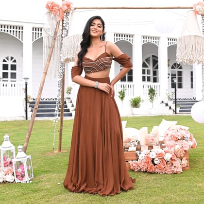 Sliver Mocha Co-ord Set-XS
