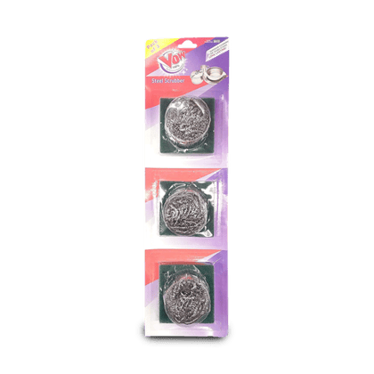 More Vow 110% Performance Guaranteed Scrub & Sponge Scouring Pad For Kitchen Cleaning 6.2 Cm X 10 Cm- 2 In 1, Pack Of 3