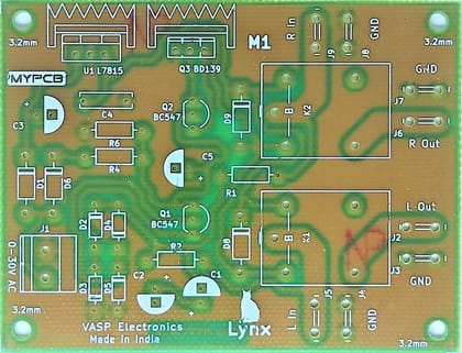 Speaker Protection Board Dual Channel using 12v Relay - PCB only  by MYPCB
