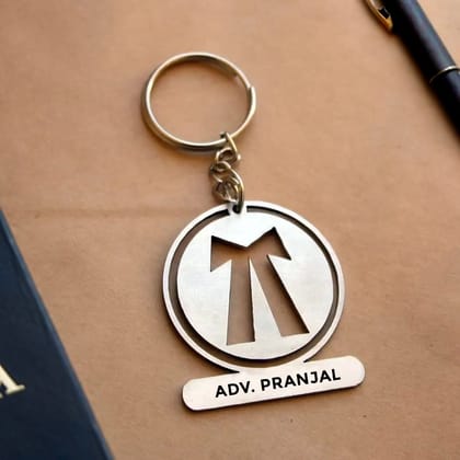 Personalized Lawyer Stainless Steel Keychain