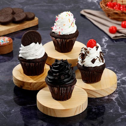 Assorted Cupcakes (Pack Of 4)