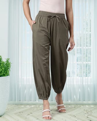 Pleated Pant - Olive Dark-S / Olive Dark