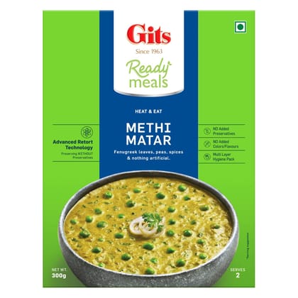 Gits READY MEALS METHI MATAR 300GMS