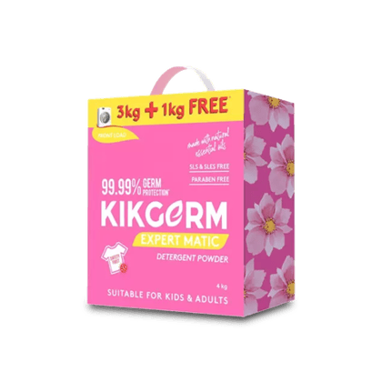 Kikgerm Expert Matic Detergent Powder (3+1Kg Free), 4 kg Box