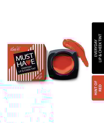 Iba Must Have Everyday Lip & Cheek Tint Hint of Red 8g , Natural, Vegan & Cruelty-Free (Pack of 1)