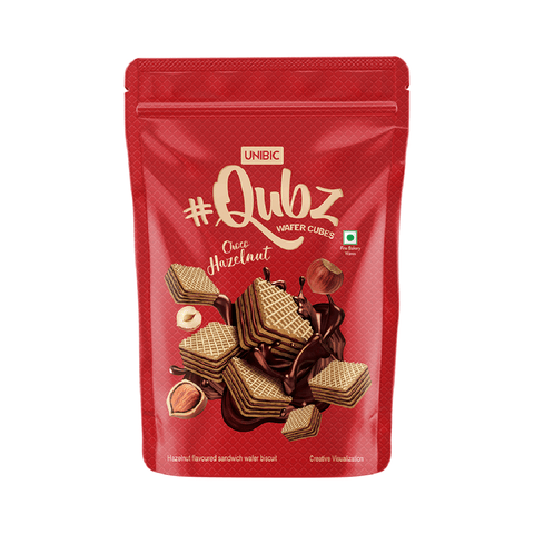 Unibic Qubz Wafer Cubes Choco Hazelnut 150 gm Pack
