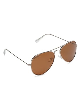 SUNNIES Unisex Brown Aviator TAC Polarized Full Rim Metal Frame UV400 Protection Sunglass-SUNNIES-021-C2