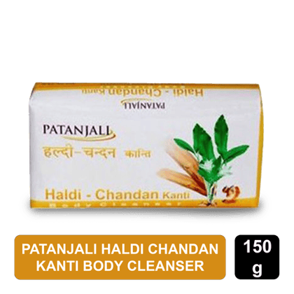 Patanjali Haldi Chandan Kanti Body Cleanser Bar, 150 gm Bar