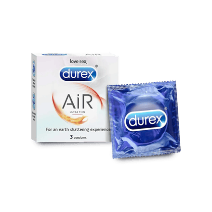 Durex Air Ultra Thin Condoms\, 3 Pcs Box
