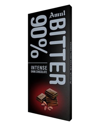 Amul Bitter 90% Chocolate, 150 gm