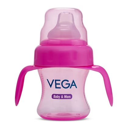 Vega Baby & Mom Spout Sippy Cup - Pink - VBWA3-04