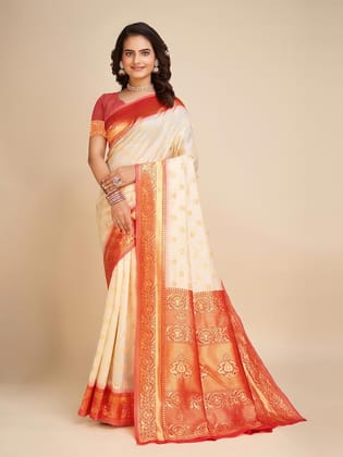 Woven Design Zari Banarasi Saree