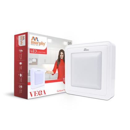 Murphy 10W Vega Square Surface Panel Light-Cool White / Pack of 1
