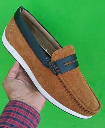 STYLE SHOES Comfortable PREMIUM SHOES  BROWN 6 - 6