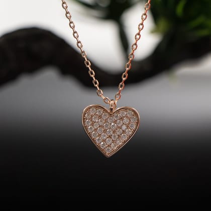 Rosegold Pretty Little Heart Necklace