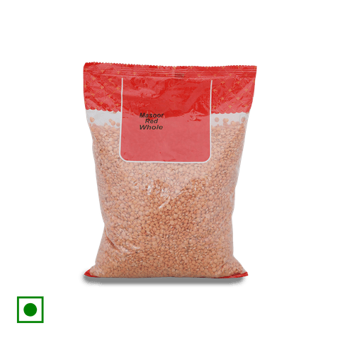 3 S Malka Small Masoor Malka Whole (Red), 1 kg Pouch
