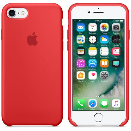 TDG OG SIlicone Case for Apple iPhone SE-Red - Lower Cut