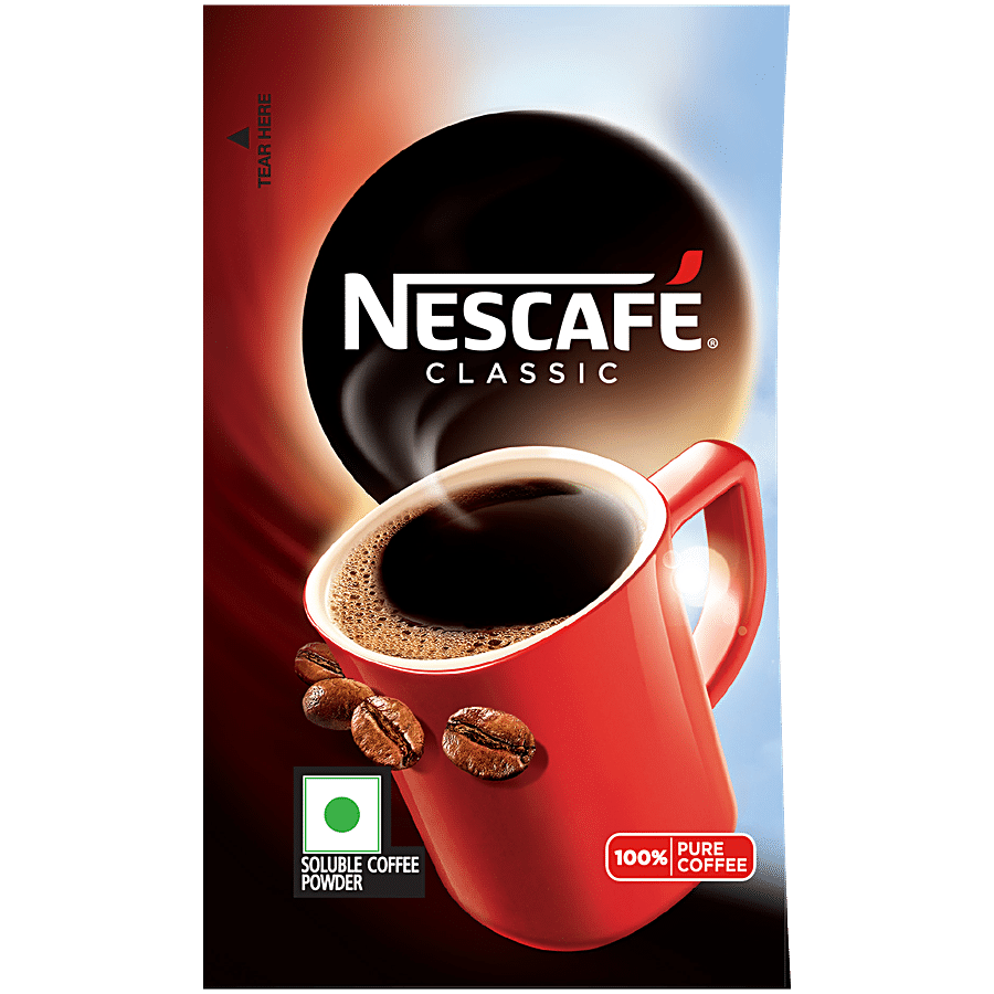 Nescafe Classic Instant Coffee-100% Pure, Rich & Soluble Powder, 3.5 G
