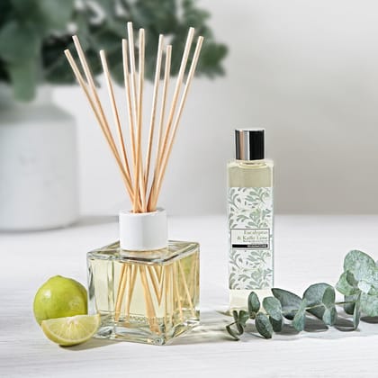 Rosemoore Euclyptus & kaffir Lime Scented Reed Diffuser & Refill Oil Combo