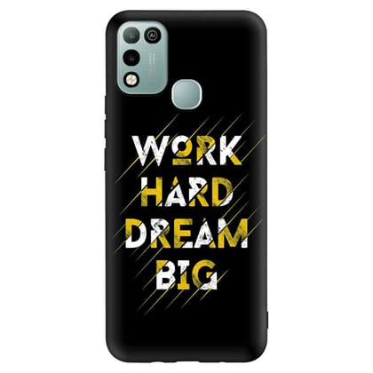 Work hard Dream Big HOT 10 PLAY Premium Embossed Mobile cover