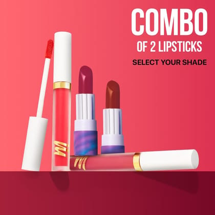 POSE HD Lipstick + LIT Velvet Matte Liquid Lipstick Exclusive Combo