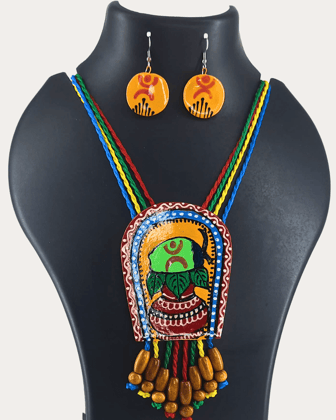 Handcrafted Clay Work Necklace Set-1