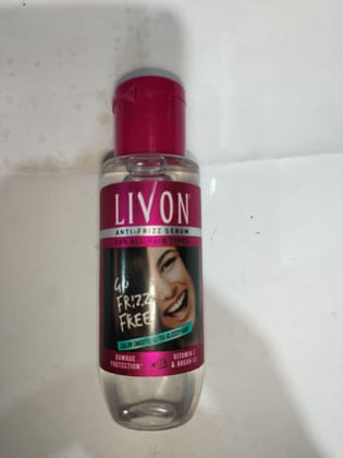 Livon Anti-frizz serum Vitamin e & argan oil damage protection 