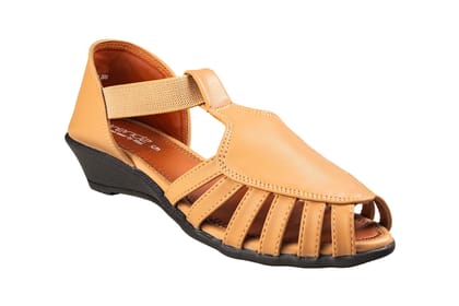Titas Ladies Beige Sandal (Trnz S 241209)-Beige / 3