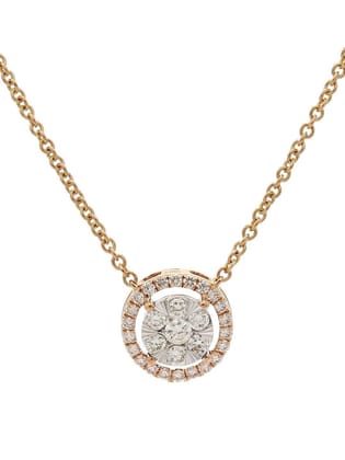 ALL IN ONE Diamond Fashionable Golden Color Necklace for Ladies