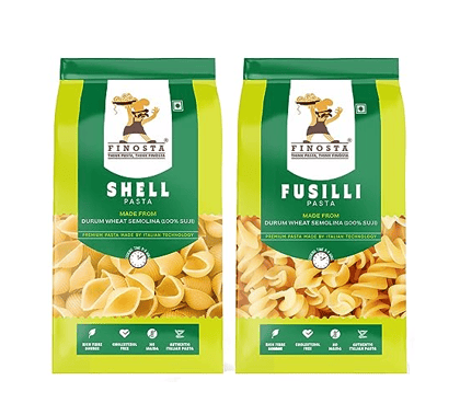 Finosta Fusilli Pasta And Shell Pasta, 500 gm Pack of 2