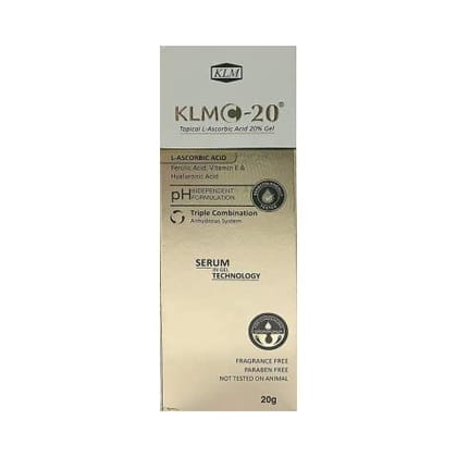 Klmc-20 topical l-ascorbic acid 20% gel 20 gm | klm