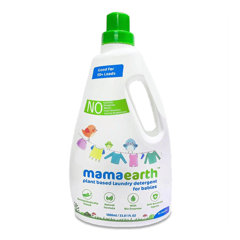 Mamaearth Plant Based Laundry Detergent For Babies, 1 L Bottle