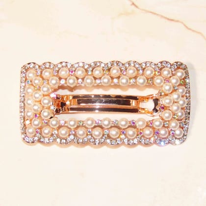 Pearl &amp; Rhinestone Hair Clip