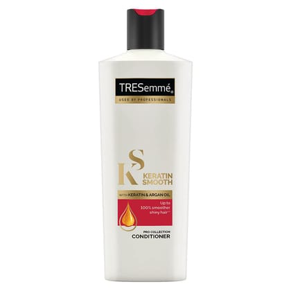 Tresemme Keratin Smooth Conditioner, With Keratin & Argan Oil For Straight, Shiny Hair Dry Hair & Controls Frizz, For Men & Women, 190 Ml(Savers Retail)