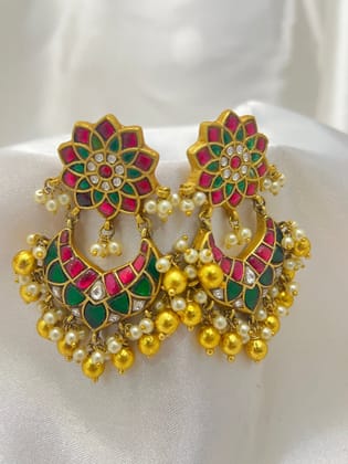 Jadau Chandbali Earrings 1088